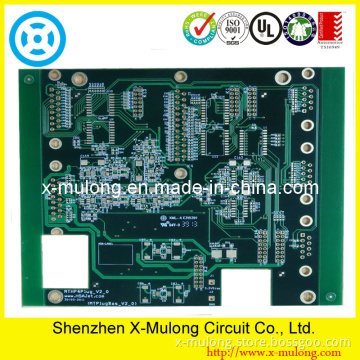 6L Immersion Gold PCB with Green Solder Mask.